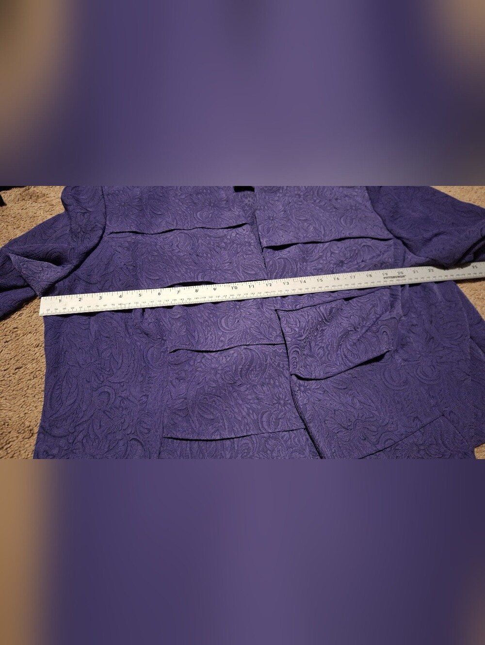 Danny & Nicole Purple Midi Dress with Matching Jacket Set - Picture 12 of 15